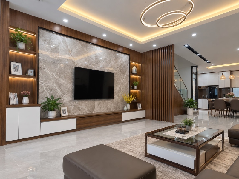 Tấm ốp phòng khách mẫu 4